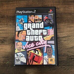 Grand Theft Auto: Vice City (Sony PlayStation 2) PS2 with Poster/Map